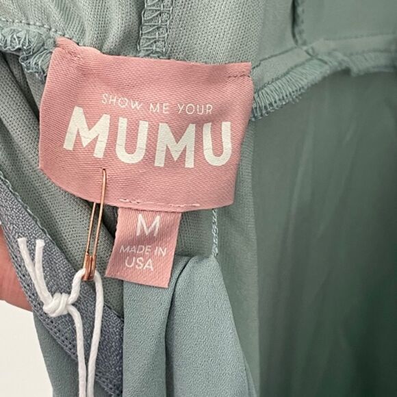 NWT Show Me‎ Your MuMu Jenn V-Neck Sleeveless Bridesmaid Maxi Dress Size MEDIUM - Picture 4 of 10